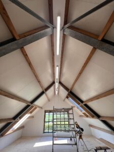 Designverlichting in moderne villa